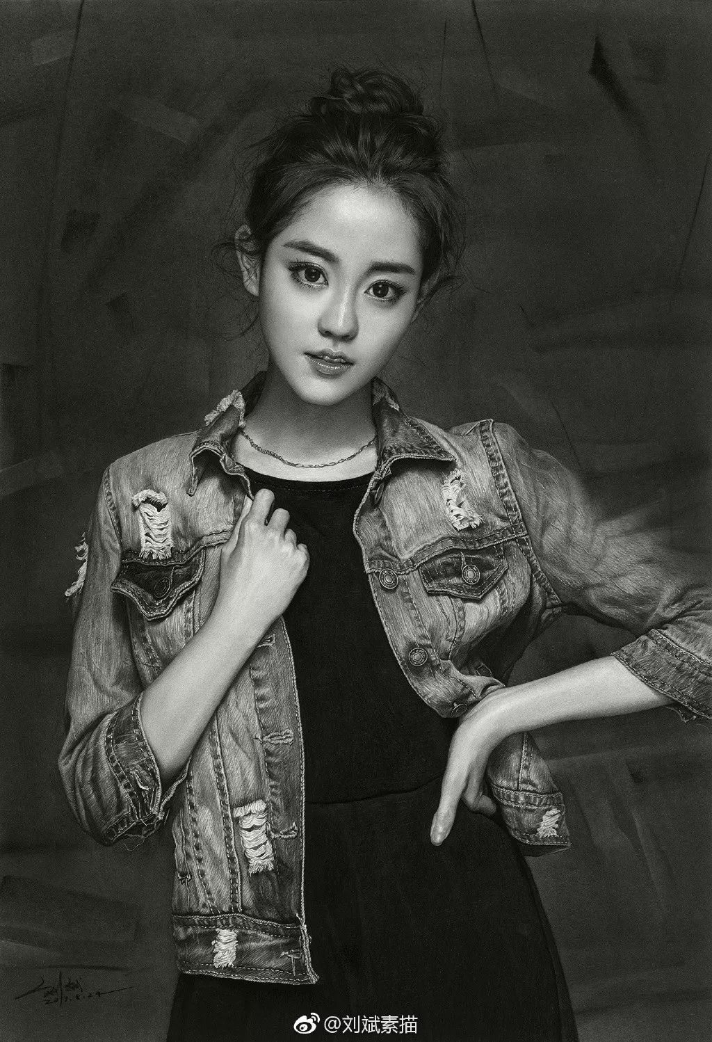 劉斌最新素描，展現(xiàn)藝術(shù)變化，成就自信之作